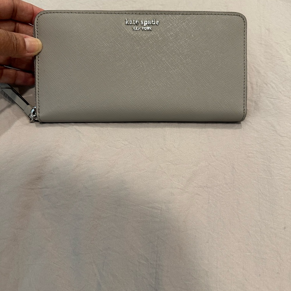 Kate Spade Cameron gray Saffiano leather wallet - Picture 4 of 8